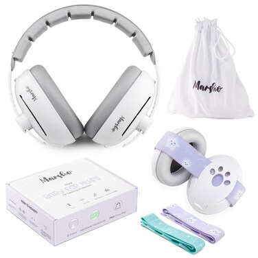 Baby Ear Muffs Noise Protection   Premium 2-in-1 Baby Headphones for Noise   Soft Straps for Infants &amp; Headband for Toddler Ear Protection   Baby Noise Cancelling Headphones   Kids Ear Protection