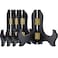 Tatuo 4 Packs Wooden Display Stand Decorative Plate Stands for Display Picture Frame Stand Holder Easels (4 Inch, Black)