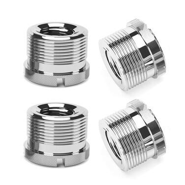 Boseen 4 Piece 5/8-Inch Male to 3/8-Inch Female Knurled Mic Screw Adapter for Mic Micphone Stand