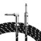 Heams Premium 10 FT Guitar Cable, 1/4 Inch Instrument Cable- Noise Free and Long-Lasting Guitar Chord- AMP Cord for Bass, Electric Guitar, Electric Mandolin, Right Angle