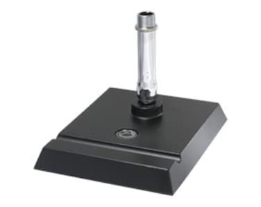 Atlas DS2 Black Square Base Desktop Microphone Stand - 4 inch fixed height