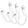 Aprolink Apple MFi Certified 3 Pack Lightning to 3.5 mm Headphone Jack Adapter, iPhone Audio Dongle Cable Earphones Headphones Converter Compatible with iPhone 14 13 12 Pro 11 Pro X XR XS XS Max 8 7