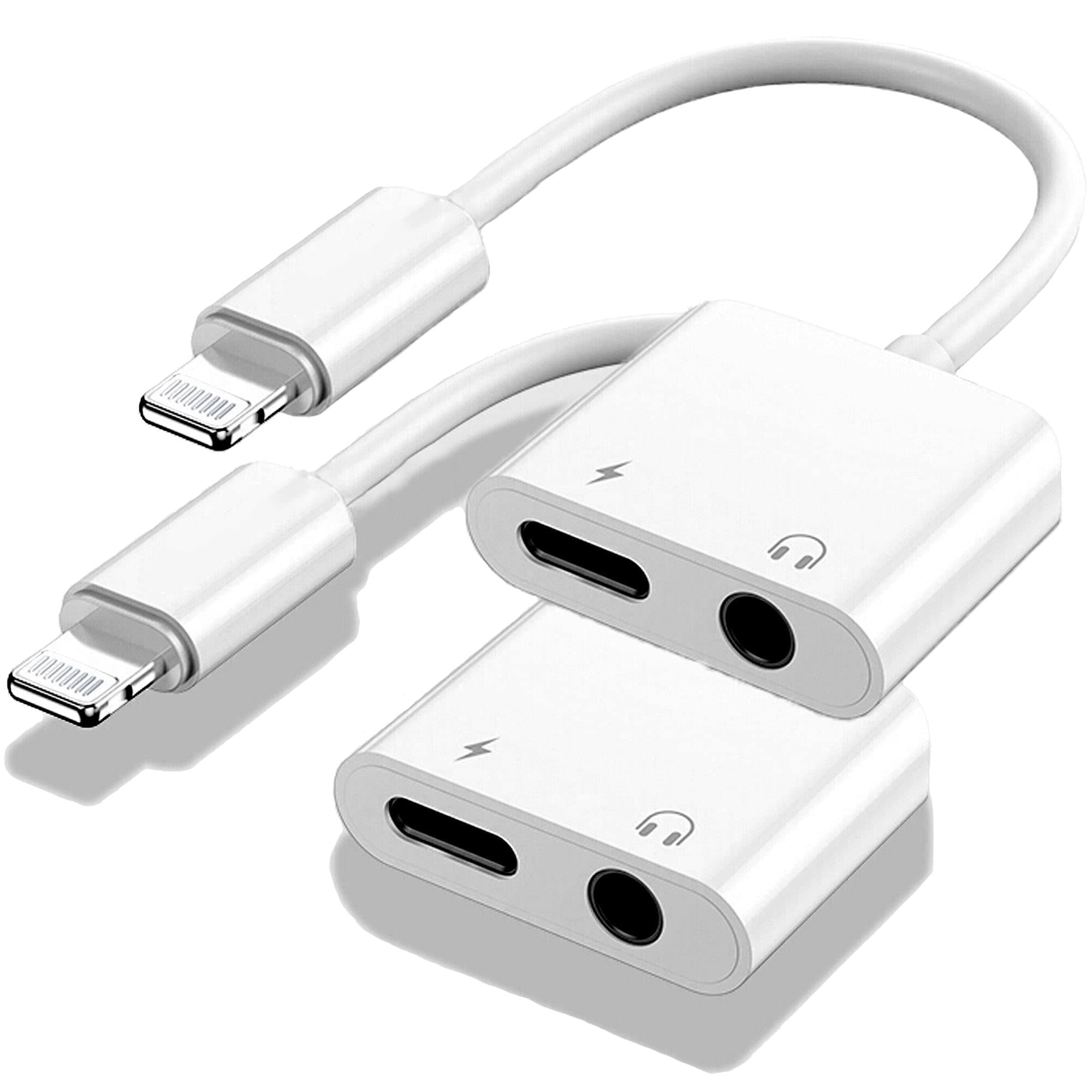 أبرو لينك Aprolink Lightning To 3 Headphone Jack Adapter With Charger lightning