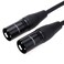 NANYI Microphone Cable XLR to XLR Patch Cables, 3-Pin XLR Male to Male mic Cable DMX Cable Patch Cords with Oxygen-Free Copper, 1.6Feet/0.5Meter