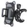 Crescendo CR-30 SlimClip Mic Stand Phone Holder, iPhone Clamp Mount, Pole Phone Mount, Microphone, Music or Drum Stand, Mic/Phone Clip - for iPhone, Samsung Galaxy, Pixel, Any Smartphone (Grey)