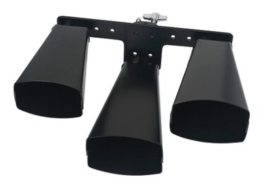 LP Latin Percussion Cowbell Giovanni LP570HTB Tri-Bell Set, Hi-Melody, Black (LP860384)