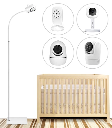 Flexible Adjustable Height Mount for Infant Optics DXR-8 Pro and Hellobaby HB6550 HB65/HB66/HB248 and Also Compatible with The Nanit Pro Smart Baby Monitor &amp; Flex Stand