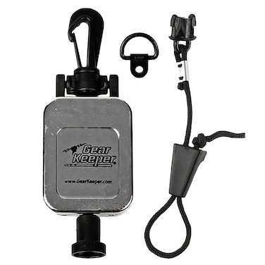Gear Keeper CB MIC KEEPER Retractable Microphone Holder   Features Heavy-Duty Snap Clip Mount, Adjustable Mic Lanyard and Hardware Mounting Kit   Made in USA   Chrome