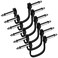 Heams Professional 6 Pack 6 Inch Guitar Patch Cables, Noise Free and Long-Lasting Guitar Pedal Cable, Low Profile Save More Space Pedal Board Cables, Right Angle Flat Patch Cable, Black
