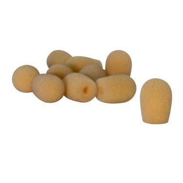 OnStage ASWS20N10 Tan Windscreens for Headset Microphones, 10 Pack