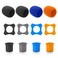 12 Pieces Shakeproof Anti-Rolling Handheld Microphone Windscreen Foam Cover &amp; Mic Protection Silicone Ring &amp; Bottom Rod Sleeve Holder Set for KTV Device(Color Random)