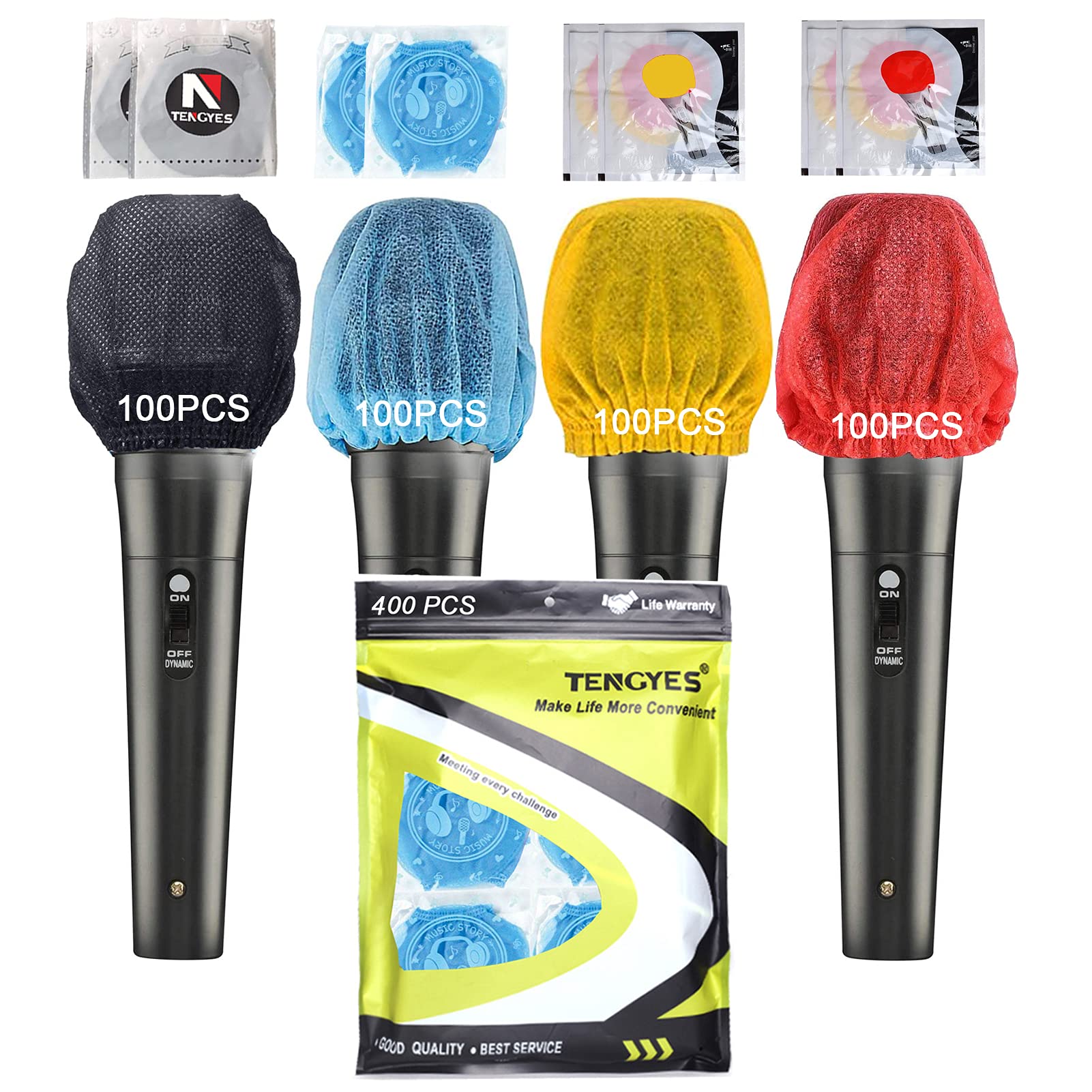 Tengyes Tengyes Disposable Microphone Hygiene Covers 400 Pcs