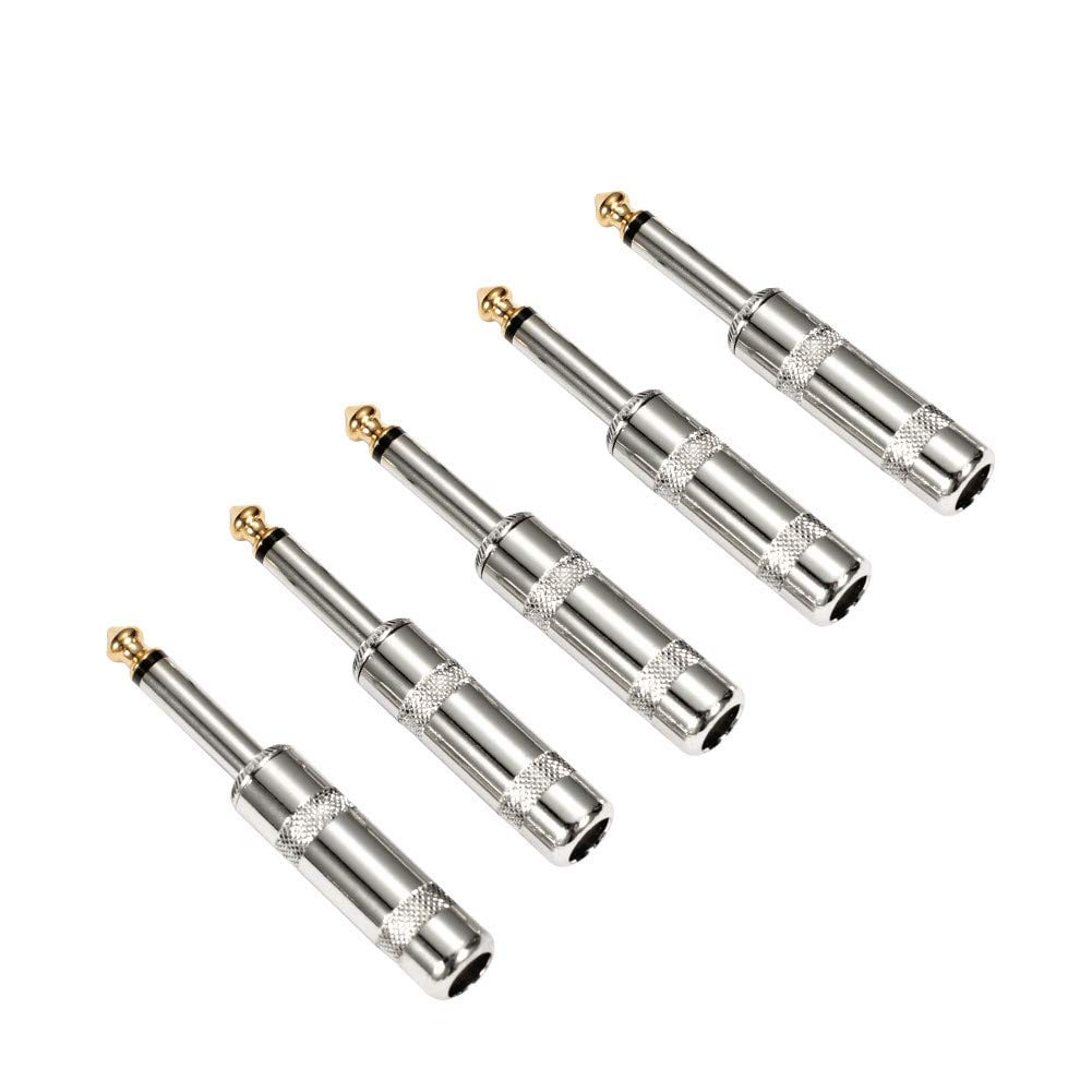إتش إس بي إتش إسويتي Hsphswiti 1 4 Ts Plug 6 Heavy Duty Ts Mono Male Solder Jack Connector 6.35 MM