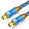 EMK Digital Optical Audio Cable Fiber Optical Toslink Cable SPDIF Audio Cable Male to Male Cord for Home Theater, Sound Bar, TV, PS4, Xbox, PlayStation &amp; More (6Feet/1.8M)