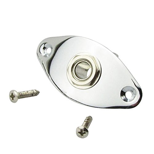 Musiclily Musiclily Thick Oval Dented Electric Guitar Output Jack Plate Socket