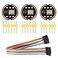 AITRIP 3PCS INMP441 Omnidirectional Microphone Module I2S Interface MEMS High Precision Low Power Ultra Small Volume with 20CM/7.8&quot; 10pins Dupont Cable Female to Female for ESP32 DIY