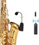 MICVISTA Wireless Saxophone Microphone System, Clip on Instrument Microphone Suitable for Saxophones and Speakers, Multi-Purpose Microphone, Wireless Receiver and Transmitter, 180 Foot Range