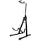 GLEAM Guitar Stand - Stable for Pet Owners and Children at Home Folding Acoustic Electric Classic Guitars Bass and Banjo Stand Adjust Height from 13'' to 25'' with Neck Holder Black