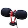 SAIREN T-mic Dual Head Shotgun Video Microphone, Compact On-Camera Recording Mic, with Shock Mount DeadCat Windscreen, Universal for iPhone Samsung Smartphone; Sony/Canon/Nikon Camera