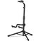 CAHAYA Folding Universal Guitar Holder - Floor Stand for Acoustic, Electric &amp; Bass Guitars (Black)