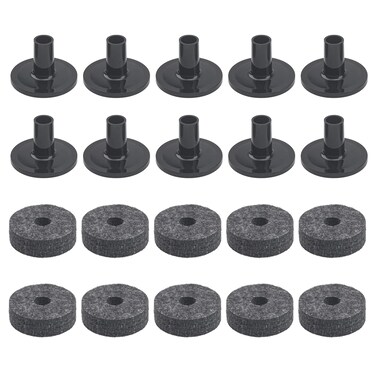 20Pcs Yootones Cymbal Stand Felt Washer &amp; Plastic Drum Cymbal Stand Sleeves Drum Accessories