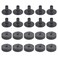 20Pcs Yootones Cymbal Stand Felt Washer &amp; Plastic Drum Cymbal Stand Sleeves Drum Accessories