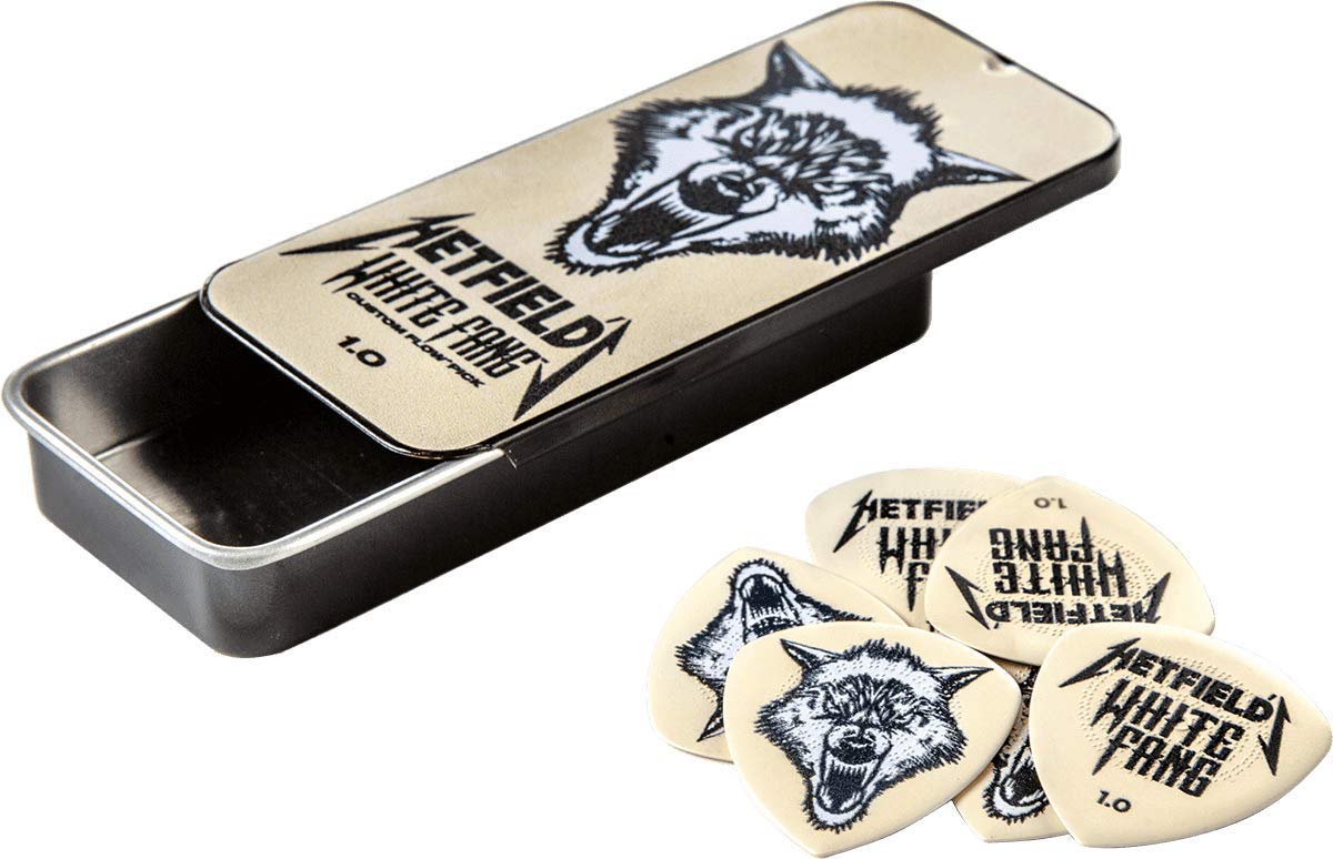 جيم دنلوب Jim Dunlop Hetfield S Fang Custom 1 Flow Guitar Pick Tin 1.0 MM