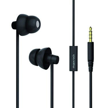 MAXROC Sleep Earplugs - Noise Isolating Ear Plugs Sleep Earbuds Headphones with Unique Total Soft Silicone Perfect for Insomnia, Side Sleeper, Snoring, Air Travel, Meditation &amp; Relaxation(Black)