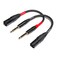 Suanqi 024 XLR Cable Adapter 1/4 Inch TRS to XLR Male Cable, Balanced 6.35mm TRS Plug to 3-pin XLR Male, Quarter inch TRS Male to XLR Male Microphone Cable (6in)