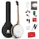 Vangoa Banjo 5 String Full Size Banjos Set with Resonator, Remo Head, Beginner Banjo Kit with Closed Back, Premium Accessories for Adults, Teenager