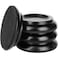 Eison Piano Caster Cups for Upright Piano Wooden Piano Caster Piano Leg Floor Protectors with Non-Slip &amp; Anti-Noise Foam Hardwood Floor Protectors, Set of 4, Black