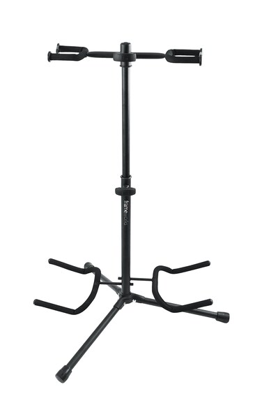 Gator Frameworks Adjustable Double Stand Holds Two Electric or Acoustic Guitars (GFW-GTR-2000)