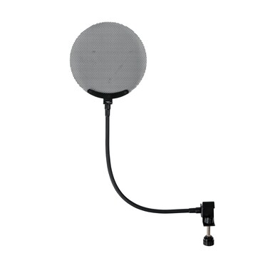 Gator Frameworks Metal Screen Pop Filter with 12.4-Inch Gooseneck (GFW-POPFILTER-MTL)