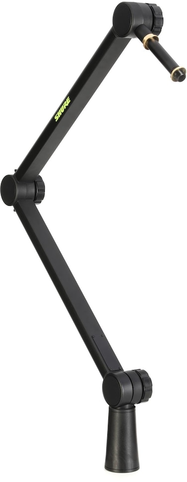 Shure by Gator Deluxe Articulating Desktop Podcasting Mic Boom Arm with Cable Management Channel; (SH-BROADCAST1)