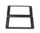 Guyker Flat Metal Humbucker Pickup Mounting Ring Set - Bridge Neck Pickups Cover Frame Replacement Part for Electric Guitar or Precision Bass(2PCS, Black)
