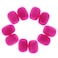Almencla 10Pcs Lapel Headset Microphone Windscreens Foam Microphone Covers, Mini Size, Fushcia