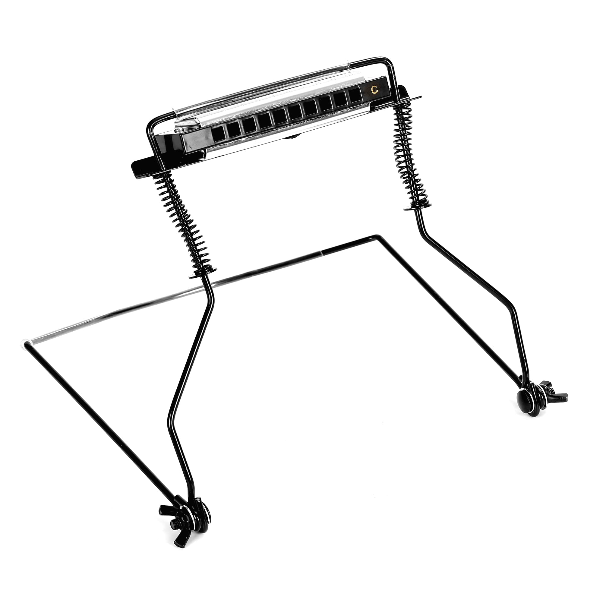 easttop Easttop 10 Hole Harmonica Holder Neck Hands Free With anti-scratch Felt Pads To Protecto