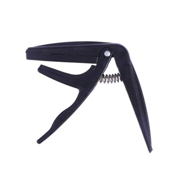 Professional Ukulele Capo Single-Handed Ukelele Capo zinc Alloy Guitar Parts Accessories (Black)