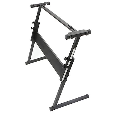 Kuyal Adjustable Keyboard Stand Z-Shape Electric Piano Rack Stand Folding Music Piano Keyboard Metal Stand
