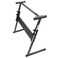 Kuyal Adjustable Keyboard Stand Z-Shape Electric Piano Rack Stand Folding Music Piano Keyboard Metal Stand