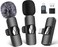 HMKCH Wireless Lavalier Microphone for Phone/iPhone/Computer, Dual Wireless Microphone for Video Recording, Live Stream, Vlog, YouTube, TikTok, Facebook, Zoom - Noise Reduction &amp; Plug-Play