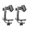 Drum Microphone Clip Adjustable Drum Rim Mic Clips Drum Microphone Mount Clamp (Pack of 2)