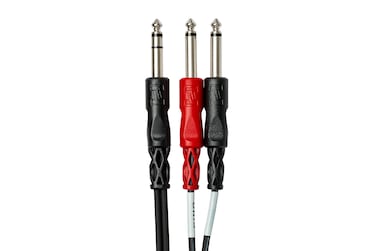 Hosa STP-204 Insert Cable 1/4 Inches TRS to Dual 1/4 Inches TS - 12 Feet