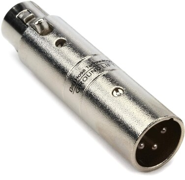 Hosa GLT-255 XLR Female to XLR Male Ground Lift Hum Stopper