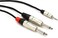 Hosa HMP-006Y Pro Stereo Breakout Cable - 3.5mm TRS Male to Dual 1/4-inch TS Male - 6 foot