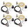 4PACKS 50MM Guitar Pickup Piezo Transducer Prewired Amplifier With 6.35MM Output