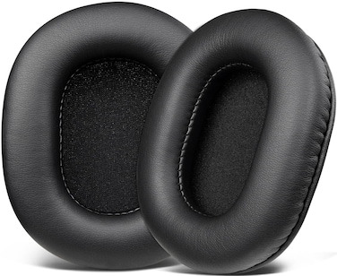 SOULWIT Earpads Replacement for Sony MDR-7506 MDR-V6 MDR-V7 MDR-CD900ST Monitor Headphones, Ear Pads Cushions with Softer High-Density Foam - 7506 PL Black