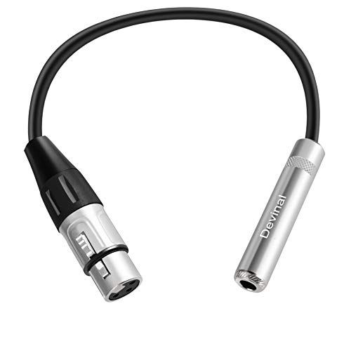 devinal Devinal Xlr Female To 1 4 Female Cable 6.35 MM 1feet(30cm)