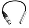 Devinal XLR Female to 1/4" Female calbe, 3 Pin XLR Female to 6.35mm Socket Audio Cord, XLR Jack to TS/TRS Quarter inch Adapter Connector Converter Metal Construction 1 feet (30 cm)
