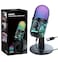 MRSDY USB Microphone, Plug and Play Gaming Mic for PC, Mac, PS4/5, Podcast Microphone with RGB, Mute, Monitor, Noise Reduction, Volume Gain, Great for Recording, Streaming